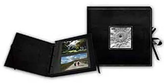 Main image of Pioneer Photo Album Sewn 3-Ring 120 Pocket Photo Album, Holds 100 4x6" Photos and 20 5x7" or 6x8" Photos Box Color: Black