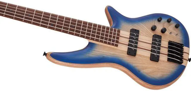 Alt view image 7 of 7 - Jackson Pro Series Spectra Bass SBP V 5-String Electric Guitar, Caramelized Jatoba Fingerboard, Blue Burst
