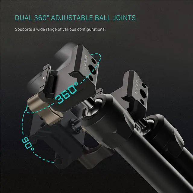 Alt view image 7 of 7 - Tilta Pro Articulating Arm with Dual Ball Heads, NATO Clamps #TA-PAA-B