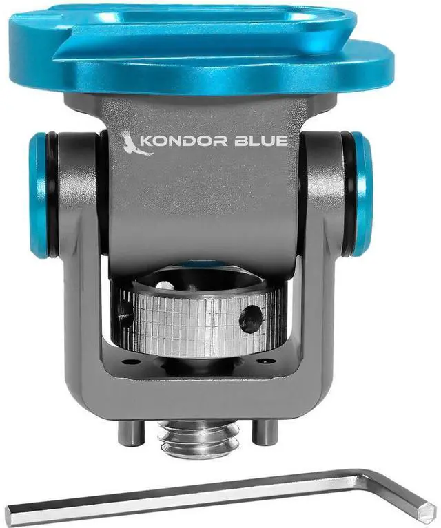 Main image of Kondor Blue Swivel Tilt Monitor Mount with Built-In Mini QR Plate, Space Gray