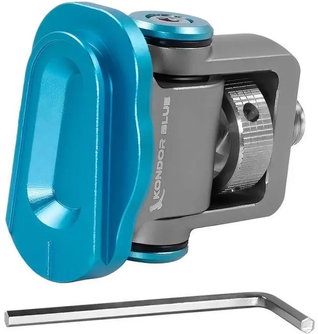 Alt view image 2 of 3 - Kondor Blue Swivel Tilt Monitor Mount with Built-In Mini QR Plate, Space Gray