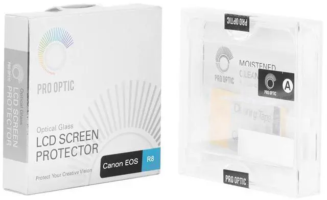 Alt view image 4 of 6 - ProOptic Glass LCD Screen Protector Kit for Canon EOS R8 Camera