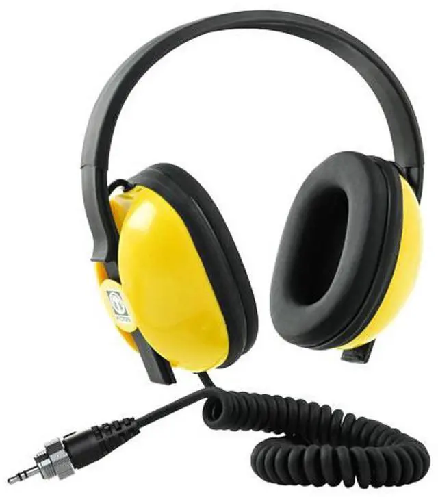 Alt view image 2 of 2 - Minelab EQUINOX Waterproof Adjustable Fit Black and Yellow Headphones