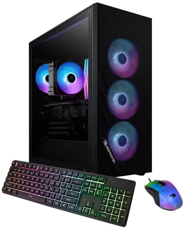 Alt view image 8 of 14 - iBUYPOWER Scale Gaming Desktop - AMD Ryzen 5 4500, AMD Radeon RX 6400 4GB, 16GB DDR4 RGB RAM, 1TB NVMe SSD _SCA5R6401