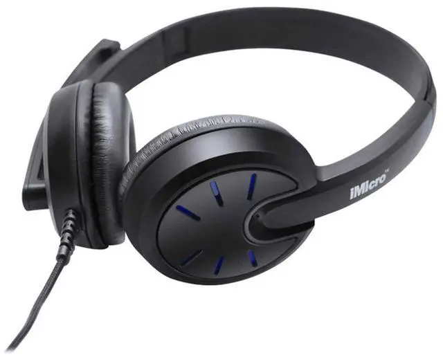 Alt view image 2 of 5 - iMicro SP-ME292 Wired On-Ear Gaming Headset, Black #SP-IMME292