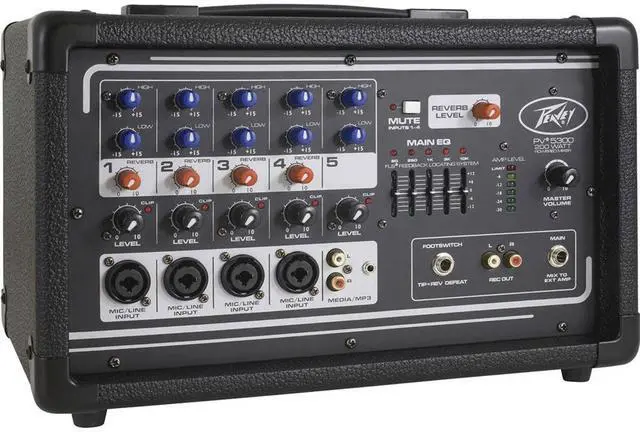 Alt view image 19 of 20 - All-in-one powered mixer providing up to four combination XLR & 1/4-in inputs using premium mic prea