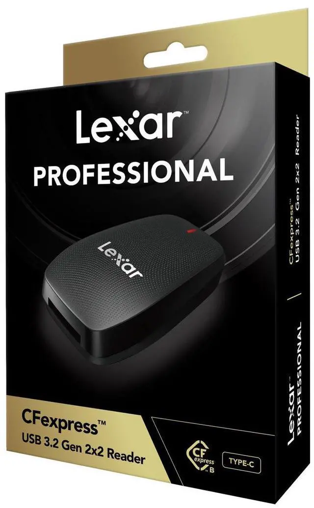 Alt view image 17 of 17 - Lexar CFexpress Type B USB 3.2 Gen 2x2 Reader #LRW550U-RNBNU