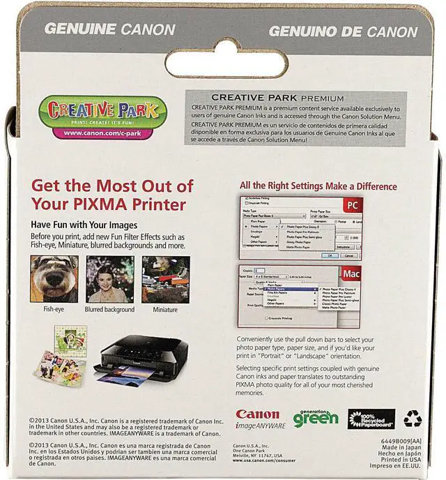 Alt view image 5 of 5 - Canon Ink Cartridges CLI-251 XL 3/PK Cyan/Magenta/Yellow CLI251XLCMY