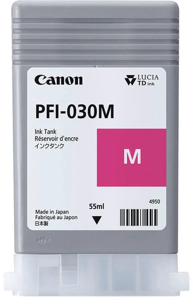 Alt view image 2 of 4 - Canon PFI-030 Pigment Magenta Ink Tank, 55ml #3491C001AA