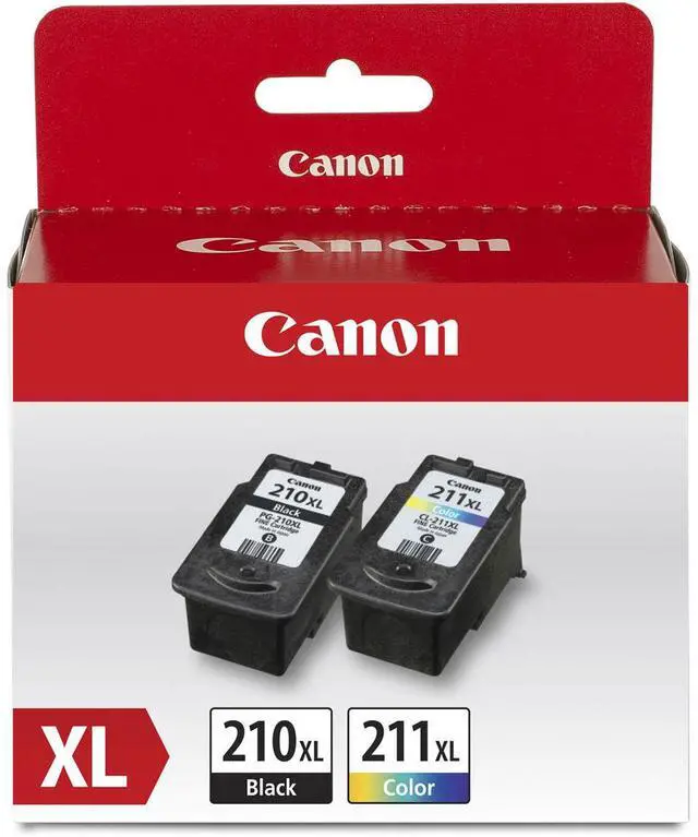 Main image of Canon PG-210 XL Black & CL-211 XL Color Ink Cartridge Value Pack for Select PIXMA iP, MP, MX Series Printers