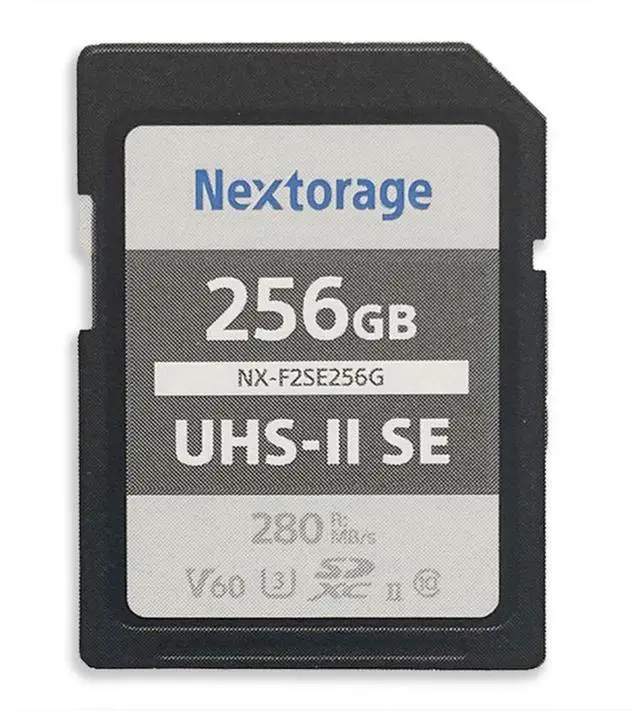 Alt view image 2 of 3 - Nextorage Ultra Fast v90 UHS-II SD Card PRO 256GB max Write Speed 299MB/s Read Speed 300MB/s (SDXC UHS2 Memory Card NX-F2PRO)