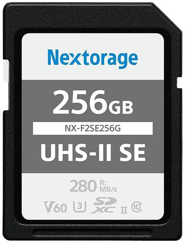 Alt view image 3 of 4 - Nextorage 256GB UHS-II V60 SDXC Memory Card Max Read Speed 280MB/s Max Write Speed 170MB/s (F2SE Series)