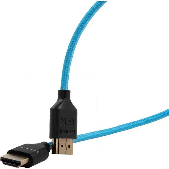 Alt view image 3 of 3 - Kondor Blue 17" 8K HDMI 2.1 Nylon Braided Cable for On-Camera Monitor, Blue