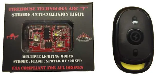 Main image of Firehouse Technology Arc V PRO Multicolor Drone 'Strobe' Anti-Collision Light with Remote