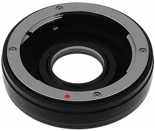 Alt view image 2 of 7 - Fotodiox Mount Adapter with 1.4x Multi-Coated Focus Correction Lens for Olympus OM Lens to Pentax K Mount Camera