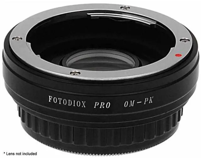 Alt view image 5 of 7 - Fotodiox Mount Adapter with 1.4x Multi-Coated Focus Correction Lens for Olympus OM Lens to Pentax K Mount Camera