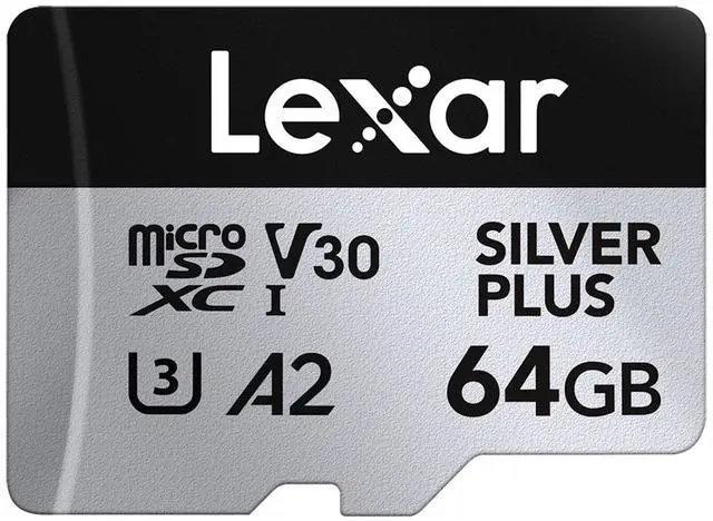 Alt view image 2 of 9 - Lexar Micro SD Professional SILVER PLUS Flash Memory Card 64GB