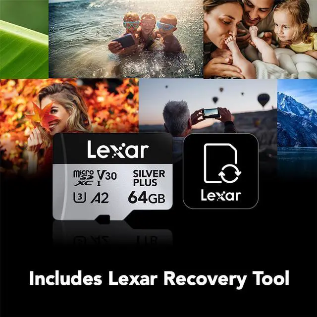 Alt view image 7 of 9 - Lexar Micro SD Professional SILVER PLUS Flash Memory Card 64GB