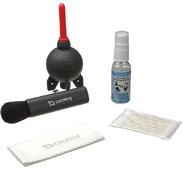 Alt view image 9 of 14 - Giottos KIT-1001 Large Cleaning Kit with Small Rocket Blaster Goat Brush (Black)