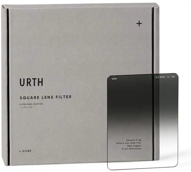 Alt view image 2 of 5 - Urth 75x100mm Square Soft Graduated ND16 4-Stop Lens Filter Plus+ #USQSGP75ND16