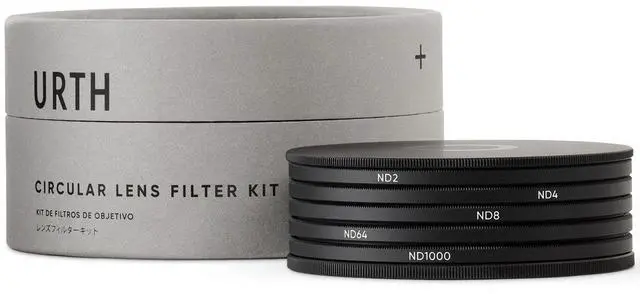 Alt view image 2 of 6 - Urth 43mm ND Coverage Kit Plus+ with ND2, ND4, ND8, ND64 & ND1000 Lens Filter