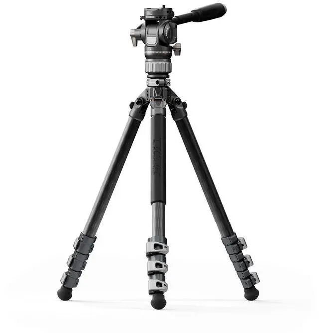 Main image of Tilta Tilta Travel Video Fluid Head with 3-Stage Carbon Fiber Tripod Legs, Space Gray