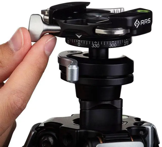 Alt view image 6 of 7 - Really Right Stuff Ascend-14 4-Section Carbon Fiber Long Travel Tripod with 22mm Ball Head