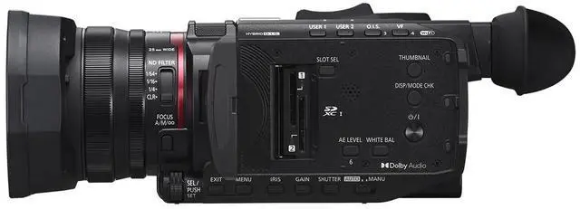 Alt view image 5 of 15 - Panasonic X1600 4K Camcorder for Directors, Wide Angle Telephoto Lens with 24x Zoom, Hybrid O.I.S., 4K High-Precision AF with Face Detection, Heat Dispersing Design, Wireless Controls - HC-X1600