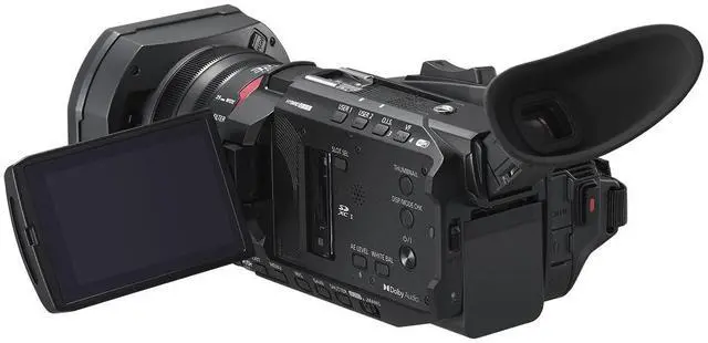 Alt view image 6 of 15 - Panasonic X1600 4K Camcorder for Directors, Wide Angle Telephoto Lens with 24x Zoom, Hybrid O.I.S., 4K High-Precision AF with Face Detection, Heat Dispersing Design, Wireless Controls - HC-X1600