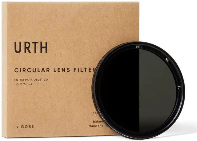 Alt view image 2 of 11 - Urth 95mm Circular Variable ND2-400 1-8.6 Stop Lens Filter #UNDX400ST95