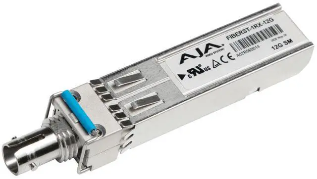 Main image of AJA AJA 1-Channel 12G-SDI Single Mode ST Fiber Receiver SFP