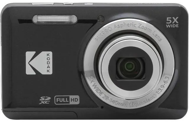 Alt view image 8 of 14 - Kodak PIXPRO Friendly Zoom FZ55 Digital Camera (Black)