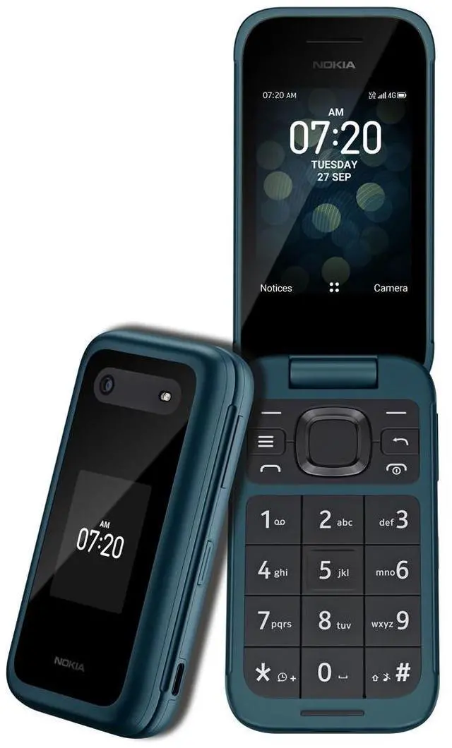 Alt view image 9 of 10 - NOKIA 2780 Flip TA-1420 GSM / Verizon Unlocked Flip Phone - Blue
