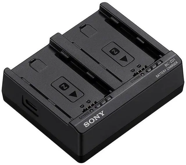 Alt view image 6 of 10 - Sony BC ZD1 Black Dual Battery Charger for Sony Z Battery Model NP FZ100