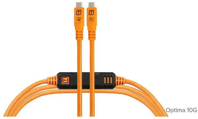 Alt view image 2 of 7 - Tether Tools Starter Tethering Kit w/15' USB-C Cable, Orange, TetherGuard & Bag