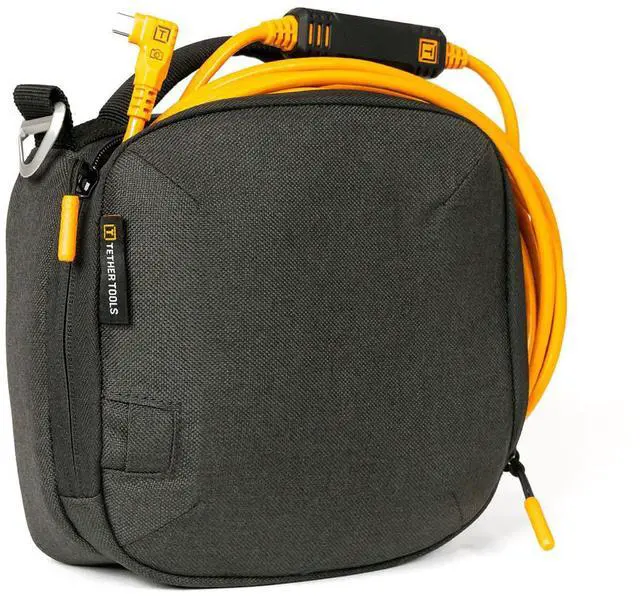 Alt view image 5 of 7 - Tether Tools Starter Tethering Kit w/15' USB-C Cable, Orange, TetherGuard & Bag