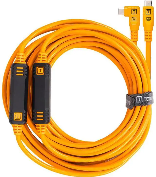 Alt view image 2 of 7 - Tether Tools TetherGuard LeverLock Plate and 31' USB-C Straight to RA Cable