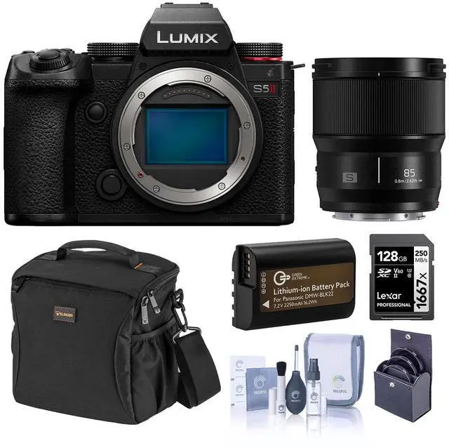 Main image of Panasonic LUMIX S5II Mirrorless Camera w/LUMIX S 85mm f/1.8 Lens, Included Value