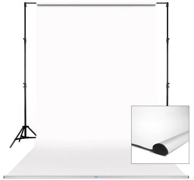 Main image of Savage 86" Background Leader Bar with 86"x36' Super White Seamless Paper Backdrop