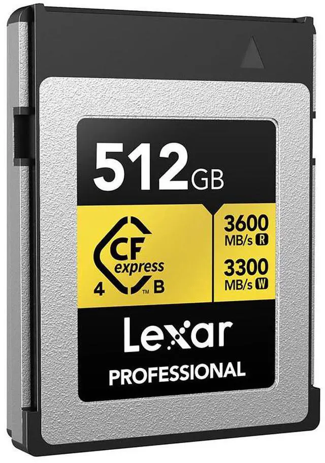 Alt view image 3 of 7 - Lexar Lexar 512GB Professional Gold CFexpress 4.0 Type B Card #LCXEXP4512G-RNENG