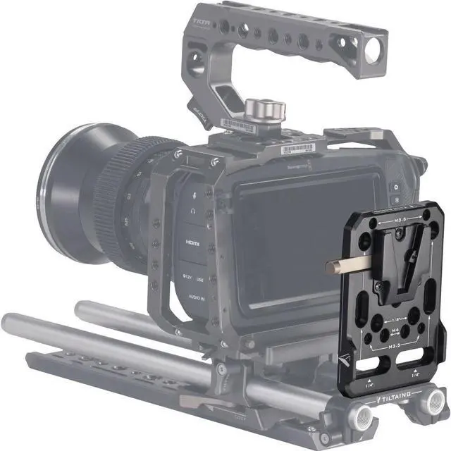 Alt view image 5 of 6 - Tilta Tiltaing Mini V-Mount Battery Plate for Gimbals and Smaller Cameras, Black
