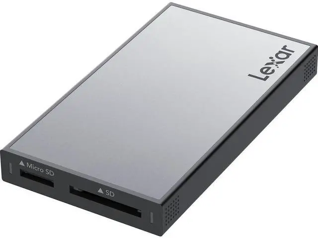 Alt view image 2 of 8 - Lexar Professional Workflow SD/microSD UHS-II Card Reader #LPWF710N-4ANGL