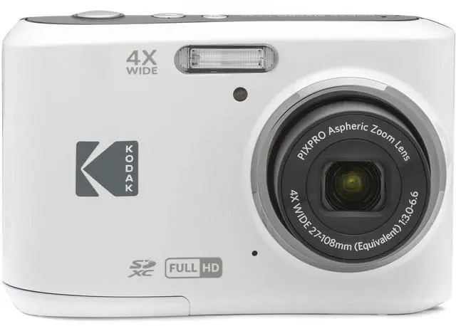 Alt view image 4 of 11 - Kodak PIXPRO FZ45 Friendly Zoom Digital Camera (White)