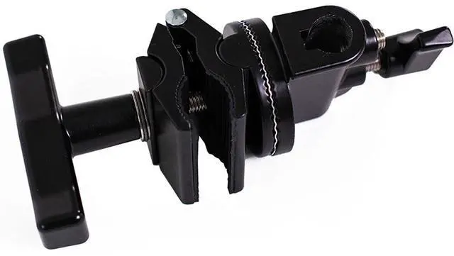 Alt view image 4 of 4 - Savage 40" Stainless Steel Chrome/Black Grip Arm with Gobo Clamps