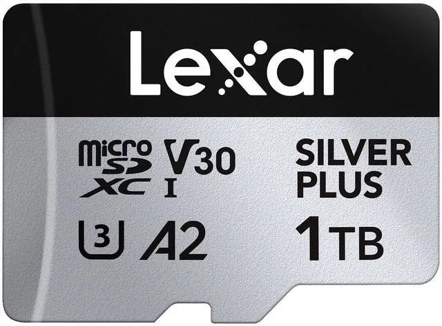 Main image of Lexar Lexar Professional 1TB SILVER PLUS microSDXC UHS-I Card, C10, U3, V30, FULL-HD & 4K Video, up to 205MB/s read, up to 150MB/s write, for videographers, gamers