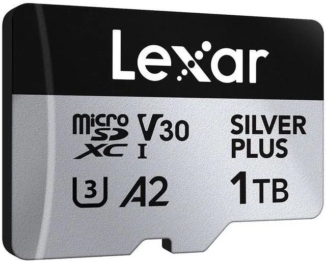 Alt view image 3 of 7 - Lexar Lexar Professional 1TB SILVER PLUS microSDXC UHS-I Card, C10, U3, V30, FULL-HD & 4K Video, up to 205MB/s read, up to 150MB/s write, for videographers, gamers