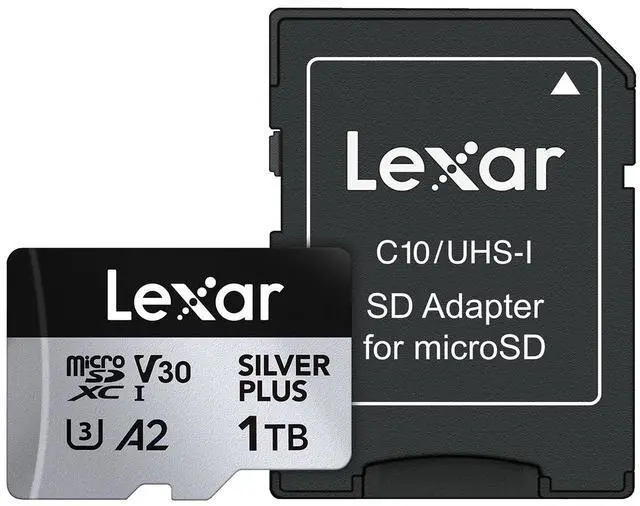 Alt view image 5 of 7 - Lexar Lexar Professional 1TB SILVER PLUS microSDXC UHS-I Card, C10, U3, V30, FULL-HD & 4K Video, up to 205MB/s read, up to 150MB/s write, for videographers, gamers