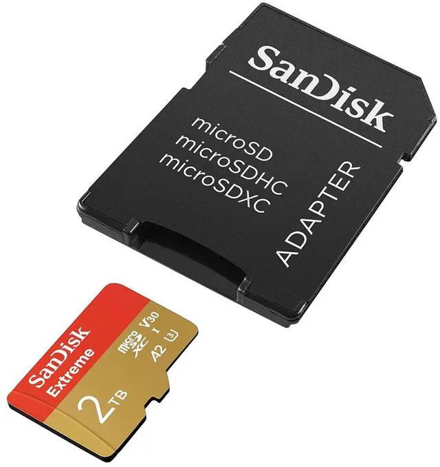 Alt view image 8 of 8 - SanDisk Extreme 2TB microSDXC Memory Card Model SDSQXAV-2T00-GN6MA