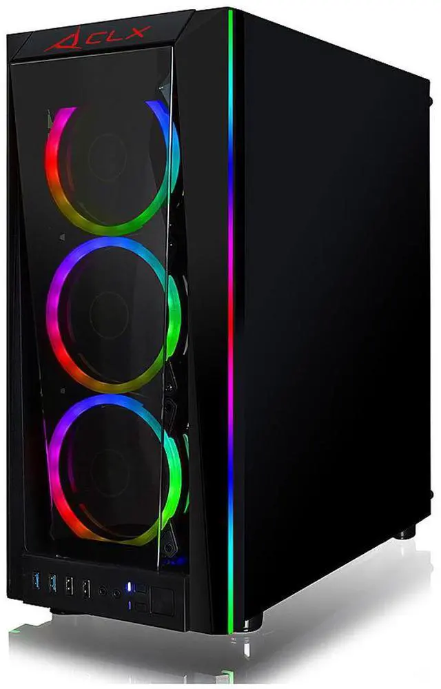 Alt view image 17 of 18 - CLX SET Gaming Desktop - Liquid Cooled AMD Ryzen 9 5900X 3.7GHz 12-Core Processor, 32GB DDR4 Memory, GeForce RTX 3060 12GB GDDR6 Graphics, 500GB SSD, 4TB HDD, WiFi, Windows 11 Home 64-bit