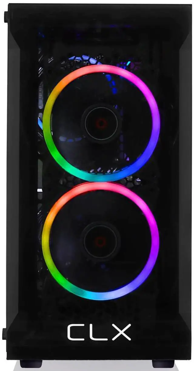Alt view image 9 of 12 - CLX SET Gaming Desktop - AMD Ryzen 7 5700X 3.4GHz 8-Core Processor, 16GB DDR4 Memory, Radeon RX 7600 8GB GDDR6 Graphics, 1TB SSD, 2TB HDD, WiFi, Windows 11 Home 64-bit